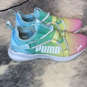 Puma Rainbow Softfoam Slip on Runners 5.5 Ladies/Girls